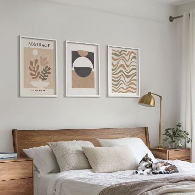 Composição de quadros moderna Padrões de formas abstratas