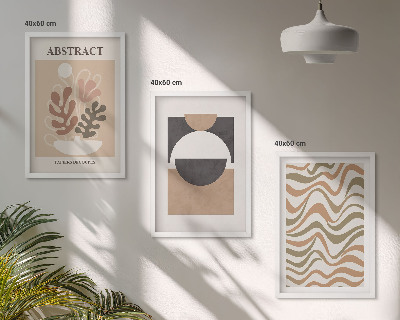 Composição de quadros moderna Padrões de formas abstratas