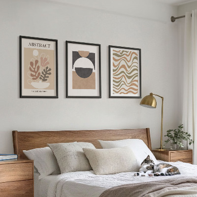 Composição de quadros moderna Padrões de formas abstratas