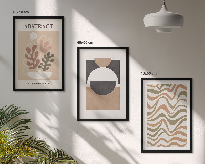 Composição de quadros moderna Padrões de formas abstratas
