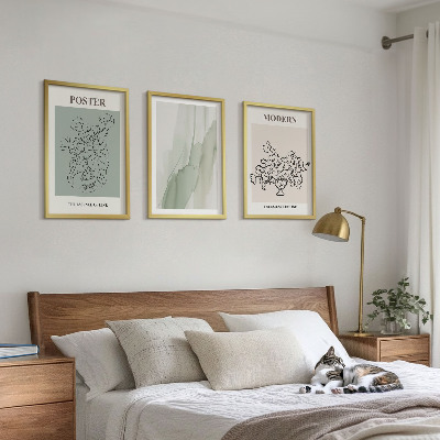 Composição de quadros moderna Flores em um vaso moderno