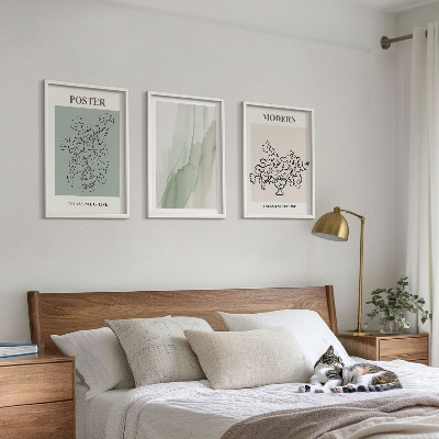 Composição de quadros moderna Flores em um vaso moderno