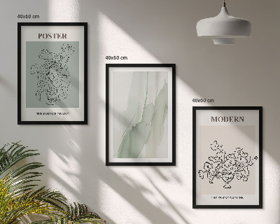 Composição de quadros moderna Flores em um vaso moderno