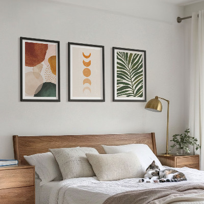 Composição de quadros moderna Formas abstratas de folhas