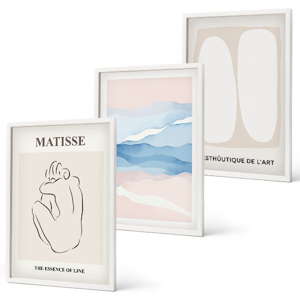 Composição de quadros moderna Formas abstratas de Matisse