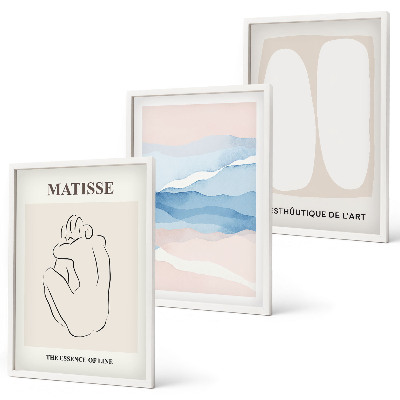 Composição de quadros moderna Formas abstratas de Matisse