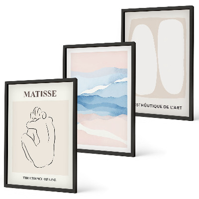 Composição de quadros moderna Formas abstratas de Matisse