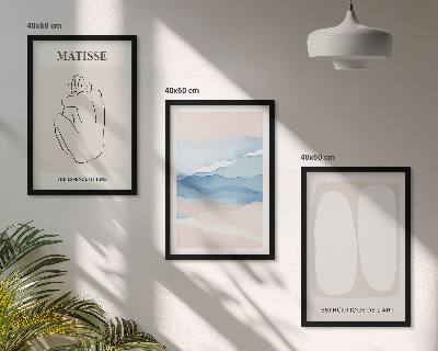 Composição de quadros moderna Formas abstratas de Matisse