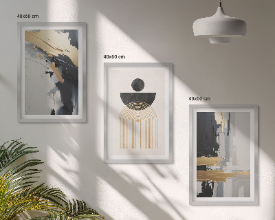 Composição de quadros moderna Elegância da geometria abstrata