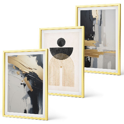 Composição de quadros moderna Elegância da geometria abstrata