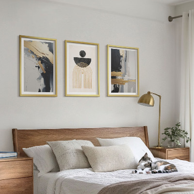 Composição de quadros moderna Elegância da geometria abstrata