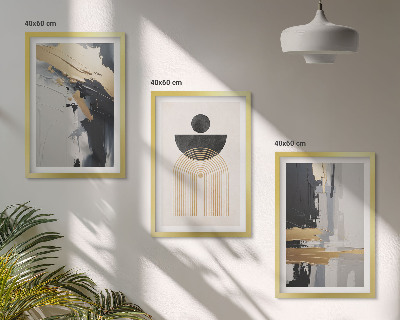 Composição de quadros moderna Elegância da geometria abstrata