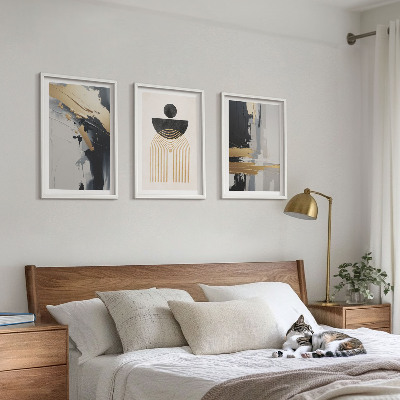 Composição de quadros moderna Elegância da geometria abstrata
