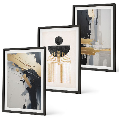 Composição de quadros moderna Elegância da geometria abstrata