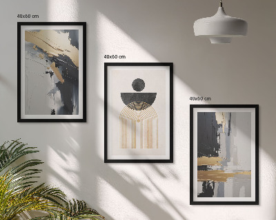 Composição de quadros moderna Elegância da geometria abstrata