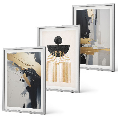 Composição de quadros moderna Elegância da geometria abstrata