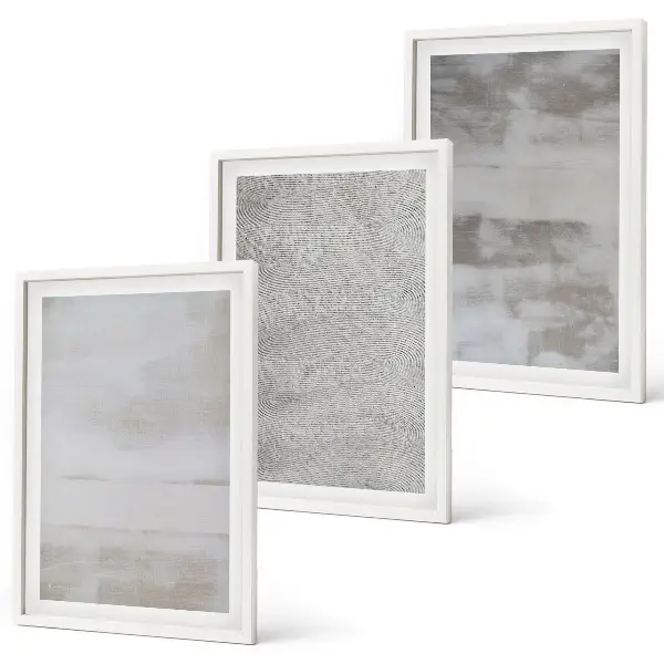 Conjunto de quadros para sala de estar com texturas minimalistas modernas