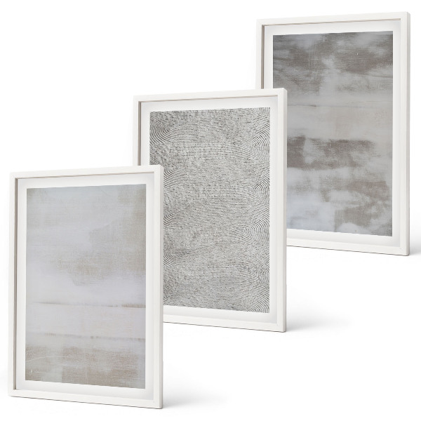 Conjunto de quadros para sala de estar Texturas minimalistas modernas