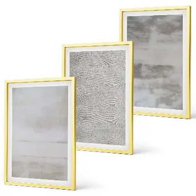 Conjunto de quadros para sala de estar com texturas minimalistas modernas