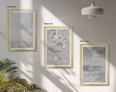 Conjunto de quadros para sala de estar com texturas minimalistas modernas