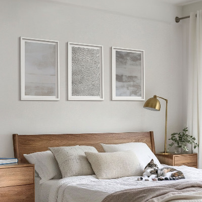 Conjunto de quadros para sala de estar Texturas minimalistas modernas