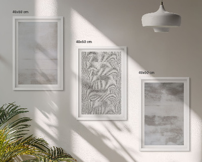 Conjunto de quadros para sala de estar Texturas minimalistas modernas