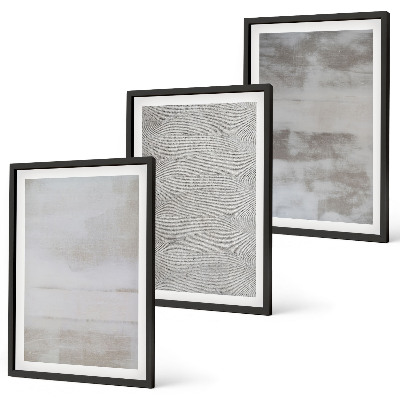 Conjunto de quadros para sala de estar Texturas minimalistas modernas