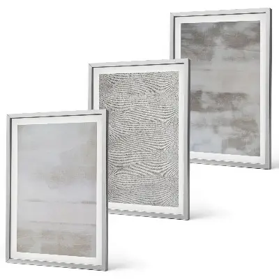 Conjunto de quadros para sala de estar com texturas minimalistas modernas