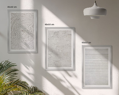Composição de quadros moderna padrões geométricos de papelão