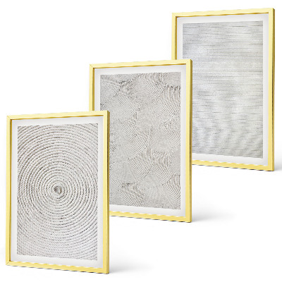 Composição de quadros moderna padrões geométricos de papelão
