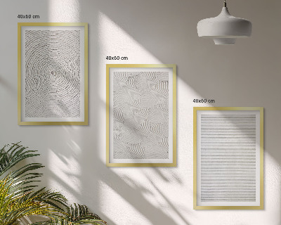 Composição de quadros moderna padrões geométricos de papelão