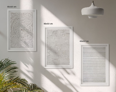 Composição de quadros moderna padrões geométricos de papelão