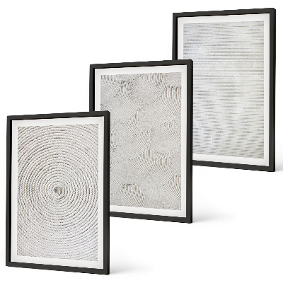 Composição de quadros moderna padrões geométricos de papelão