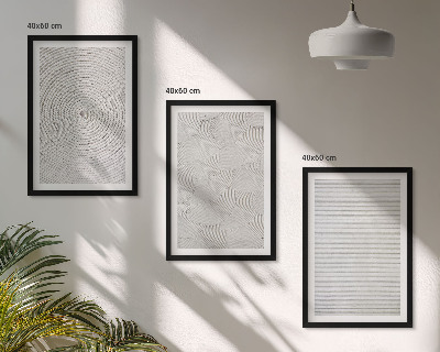 Composição de quadros moderna padrões geométricos de papelão