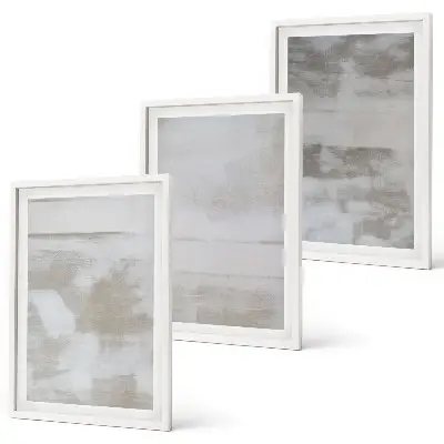 Composição de quadros moderna com texturas e efeito desgastado