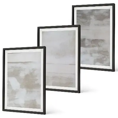 Composição de quadros moderna com texturas e efeito desgastado