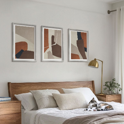 Conjunto de quadros para sala de estar Estruturas modernas abstratas