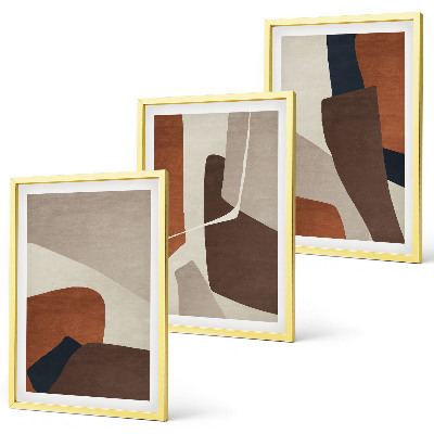 Conjunto de quadros para sala de estar Estruturas modernas abstratas