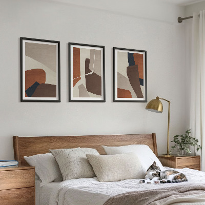 Conjunto de quadros para sala de estar Estruturas modernas abstratas