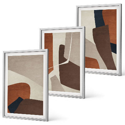 Conjunto de quadros para sala de estar Estruturas modernas abstratas