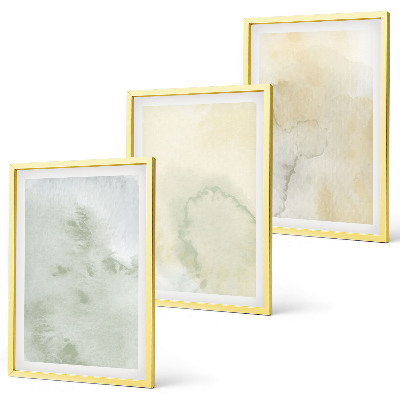 Composição de quadros moderna Texturas em tons pastel de aquarela