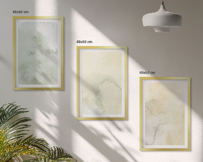 Composição de quadros moderna Texturas em tons pastel de aquarela