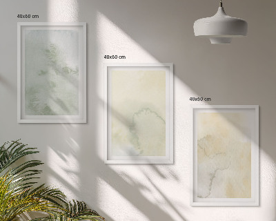 Composição de quadros moderna Texturas em tons pastel de aquarela