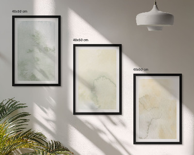 Composição de quadros moderna Texturas em tons pastel de aquarela