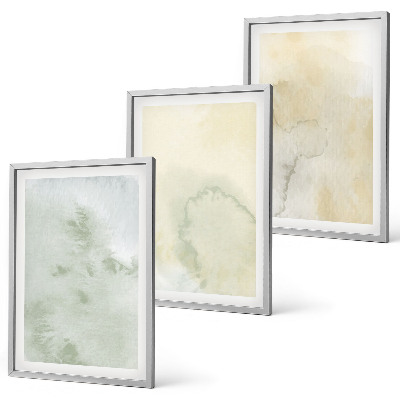 Composição de quadros moderna Texturas em tons pastel de aquarela