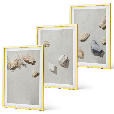 Conjunto de quadros para sala de estar Decorações de praia em estilo boho com pedras