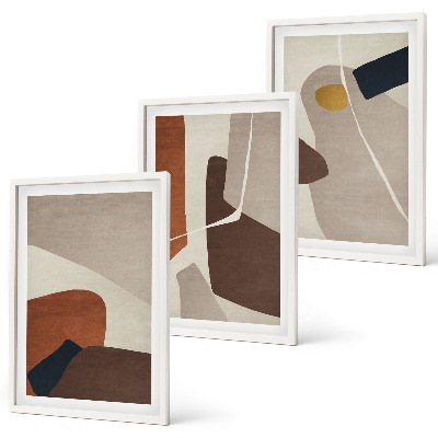 Composição de quadros moderna Pintura boho abstrata