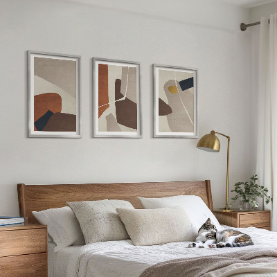 Composição de quadros moderna Pintura boho abstrata