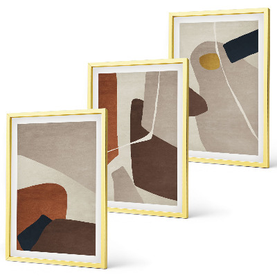 Composição de quadros moderna Pintura boho abstrata
