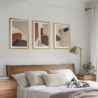 Composição de quadros moderna Pintura boho abstrata